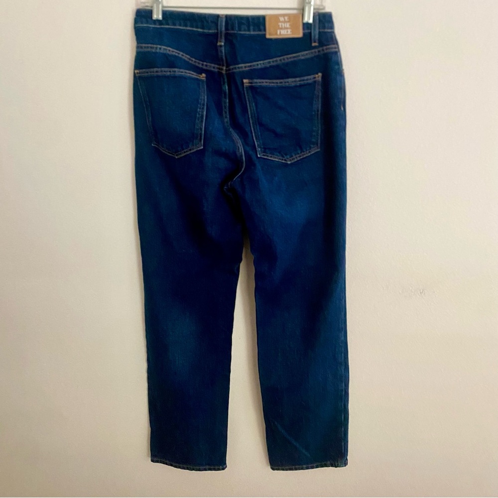 WE THE FREE THE PACIFICA HIGH RISE SLIM STRAIGHT LEG DARK WASH DENIM JEANS 29 - Picture 2 of 6
